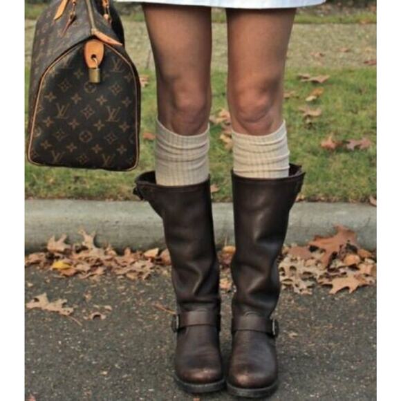 Frye Shoes - Frye Vintage Brown  Leather Knee High Veronica Slouch Boot Size 7.5